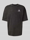 Koszulki męskie - T-shirt o kroju relaxed fit z wyhaftowanym logo - miniaturka - grafika 1