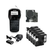 Drukarki kart i etykiet - Drukarka etykiet DYMO LabelManager 280 180dpi / do 12 mm / PC / MAC / USB / z 5 szt. taśm D1 KUP z zamiennikami i oszczędzaj! - ZADZWOŃ 730 811 399 - miniaturka - grafika 1