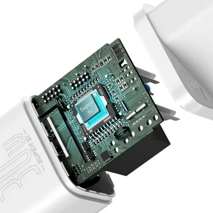 Baseus Super Si 1C szybka ładowarka USB Typ C 30W Power Delivery Quick Charge biały (CCSUP-J02) - Ładowarki do telefonów - miniaturka - grafika 8