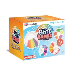 ZIMPLI KIDS Rainbow Baff Bombz Bomby do kąpieli zmieniające kolor wody zestaw, 4 szt. - !!! WYSYŁKA ZA 0 ZŁ PRZY ZAKUPACH POWYŻEJ 49 ZŁ !!! - Kosmetyki kąpielowe dla dzieci - miniaturka - grafika 1