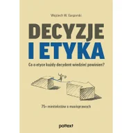 Filozofia i socjologia - MT Biznes Decyzje i etyka - miniaturka - grafika 1