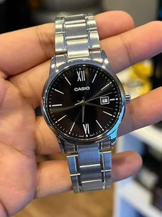 Zegarek ZEGAREK MĘSKI CASIO MTP-V002D-1B3 + BOX (zd223a) - Zegarki męskie - miniaturka - grafika 3