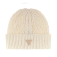 Czapki damskie - Damska Czapka zimowa GUESS BEANIE AW5210POL01-IVO – Beżowy - miniaturka - grafika 1