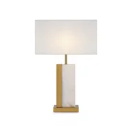 Lampy stojące - Elegancka prostokątna lampa stołowa Bianco - miniaturka - grafika 1