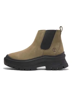 Timberland Skórzane sztyblety "Roxie Lane" w kolorze khaki - Botki damskie - miniaturka - grafika 1