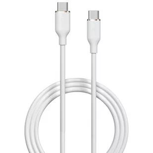 Kabel USB Typ-C - USB Typ-C DEVIA Jelly 60W 1.2m Biały - Kable USB - miniaturka - grafika 1