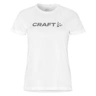 Koszulki sportowe damskie - Damska Koszulka CRAFT CORE UNIFY LOGO TEE W 1911785-900000 – Biały - miniaturka - grafika 1