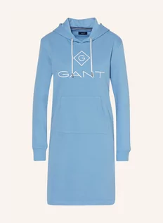 Sukienki - Gant Sukienka Z Kapturem blau - grafika 1