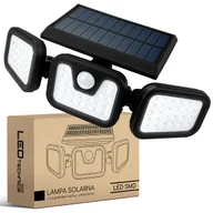 Lampy ogrodowe - Naświetlacz solarny LED czujnik ruchu i zmierzchu PIR Lampa zewnętrzna ogrodowa - miniaturka - grafika 1