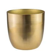 Donice - Osłonka metalowa ALANO złota 16 cm DHG - miniaturka - grafika 1