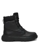 Botki damskie - Geox Trapery D46XMB 08511 C9999 Czarny - miniaturka - grafika 1