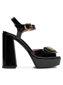 Sandały damskie - LOVE MOSCHINO Sandały JA1608CG0IIH0000 Czarny - miniaturka - grafika 1