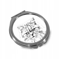 Lusterka do makijażu - Kot brytyjski Lusterko kieszonkowe składane - miniaturka - grafika 1