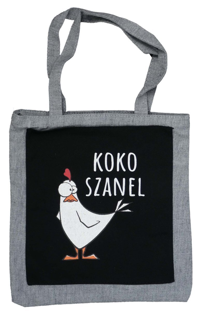 TORBA NA ZAKUPY DO MIASTA SHOPPERKA SZARA