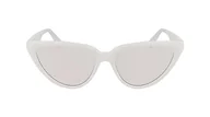 Okulary przeciwsłoneczne - Calvin Klein Damskie okulary przeciwsłoneczne CKJ23658S, białe, jeden rozmiar, biały, Rozmiar uniwersalny - miniaturka - grafika 1