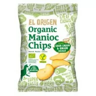Chipsy - El Origen Chipsy z manioku o smaku śmietankowo - cebulowym wegańskie bezglutenowe 60 g Bio - miniaturka - grafika 1