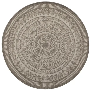 MARBEX Dywan zewnętrzny Jeans beżowy śr. 120 cm - Dywany zewnętrzne - miniaturka - grafika 1
