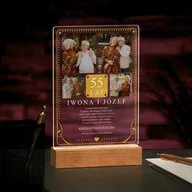 Ramki na zdjęcia - Lampka ramka L z wydrukiem na szkle akrylowym i podświetleniem LED - miniaturka - grafika 1