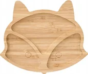 Miseczki i talerzyki dla dzieci - Zeller Bambusowy talerz na przekąski w kształcie lisa FOX, 23 x 19 cm - miniaturka - grafika 1