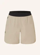 Spodenki damskie - Under Armour Szorty Treningowe Ua Peak beige - miniaturka - grafika 1