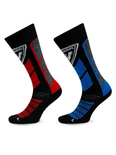 Rossignol Zestaw 2 par skarpet narciarskich Thermotech 2P RLMMX04 Czarny - Skarpety termoaktywne - miniaturka - grafika 1