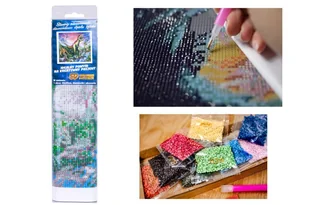 Diamentowa mozaika. Dinozaury 1006166 - Norimpex - Malowanie po numerach - miniaturka - grafika 1