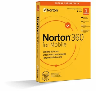 NortonLifeLock NortonLifeLock 360 Mobile 1st 12m - Programy antywirusowe - miniaturka - grafika 1