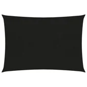 Parasole ogrodowe - VidaXL Żagiel przeciwsłoneczny, 160 g/m, czarny, 3,5x5 m, HDPE 311737 VidaXL - miniaturka - grafika 1