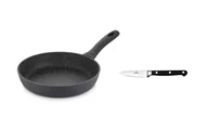 Patelnie - Gerlach Patelnia Granitex 24 Cm Z Powłoką Ceramiczną + Nóż Do Jarzyn - miniaturka - grafika 1