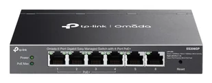 TP-Link Omada ES206GP łącza sieciowe Zarządzany Gigabit Ethernet (10/100/1000) Obsługa PoE Czarny - Switche - miniaturka - grafika 1
