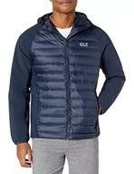Kurtki męskie - Jack Wolfskin Męska kurtka Jwp Hybrid M Shell, nocny granat, S - miniaturka - grafika 1