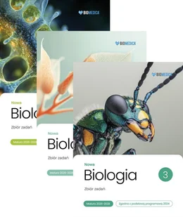 Pakiet Nowa Biologia. Zbiór zadań. Matura 2026-2028. Tomy 1-3 - Justyna Powałka, Krzysztof Brom - podręcznik - Nauki przyrodnicze - miniaturka - grafika 1