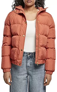 Urban Classics Damska kurtka puchowa z kapturem, czerwony, 3XL - Kurtki damskie - miniaturka - grafika 1
