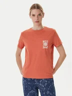 Koszulki i topy damskie - Roxy T-Shirt Oceanregular ERJZT06110 Pomarańczowy Regular Fit - miniaturka - grafika 1
