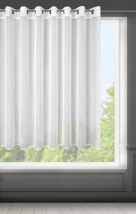 Euro Firany Firana Dekoracyjna Sonia 300 x 145 Biały Przelotka 1218265 - Firany - miniaturka - grafika 1