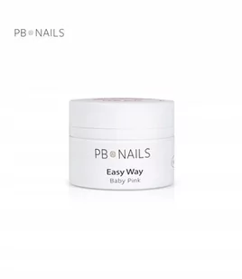 PB Nails, Żel budujący Easy Way Baby Pink, 50 g - Utwardzacze do paznokci - miniaturka - grafika 1