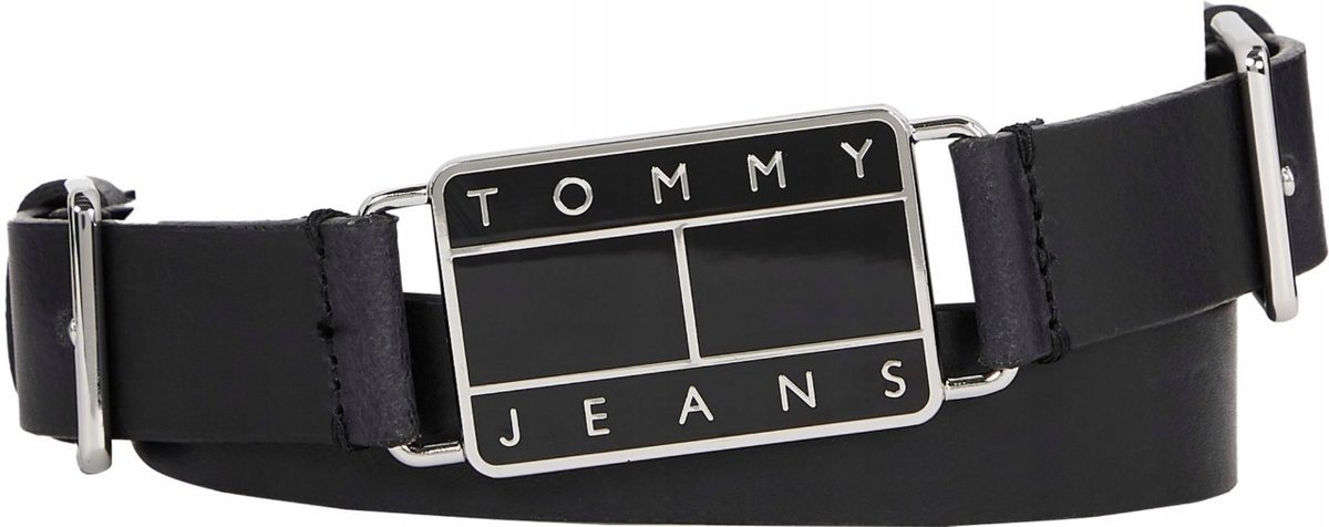 TOMMY HILFIGER PASEK DAMSKI HERITAGE CZARNY r.85