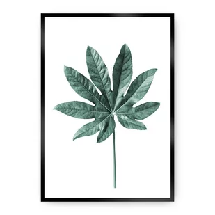 Dekoria Dekoria Plakat Leaf Emerald Green 40 x 50 cm Ramka Czarna 221C-000-01 - Plakaty - miniaturka - grafika 1