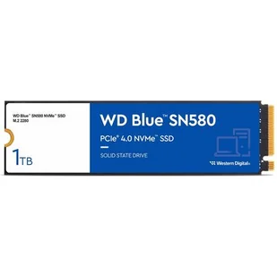 WD 1TB M.2 PCIe Gen4 NVMe Blue SN580 - Dyski SSD - miniaturka - grafika 1