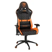 Fotele gamingowe - Fotel COBRA Draco CRF193 Czarno-pomarańczowy - miniaturka - grafika 1