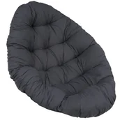 Poduszki ogrodowe - Patio Poduszka na fotel wiszący Oval 100x144 cm antracytowa - miniaturka - grafika 1