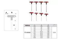 Zestawy narzędziowe - Yato Zestaw kluczy trzpieniowych hex z rękojeścią 8cz YT-05583 - miniaturka - grafika 1