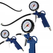 Akcesoria pneumatyczne - Pistolet Do Pompowania Kół Duży Manometr Pompka - miniaturka - grafika 1