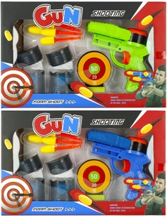 MEGA CREATIVE Pistolet Na Strz Akc 33x21x5 Wb 36/72 - Zabawki militarne - miniaturka - grafika 1