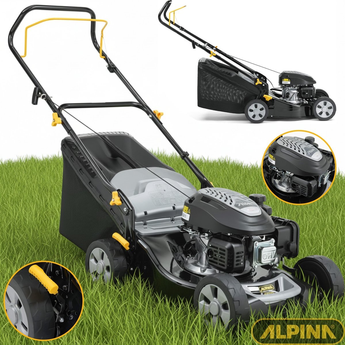 Alpina Kosiarka Spalinowa  AL5 41 A Kosz 60L Silnik 123ccm 41cm