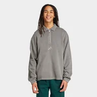 Bluzy męskie - Bluza frotte z efektem sprania ADIDAS All SZN na krótki suwak - miniaturka - grafika 1