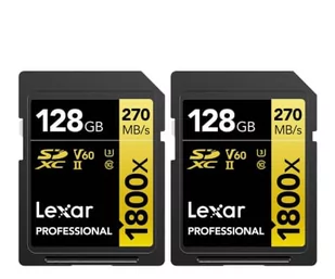 Lexar 2x128GB 1800x Professional SDXC UHS-II U3 V60 - Karty pamięci - miniaturka - grafika 1