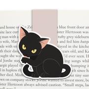 Zakładki do książek - Zakładka magnetyczna do książki, Czarny Kot - miniaturka - grafika 1