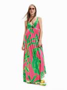 Sukienki - Desigual Sukienka letnia 23SWVW60 Kolorowy Regular Fit - miniaturka - grafika 1