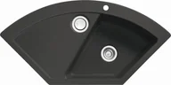 Zlewozmywaki - Zlew SystemCeram MERA ECK NIGRA 87 (czarny mat) (50510187) - miniaturka - grafika 1